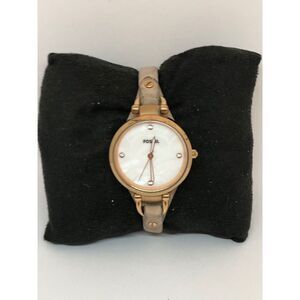 Fossil ES3151 Women's Tan Leather Analog Dial Quartz Genuine Wrist Watch DV136